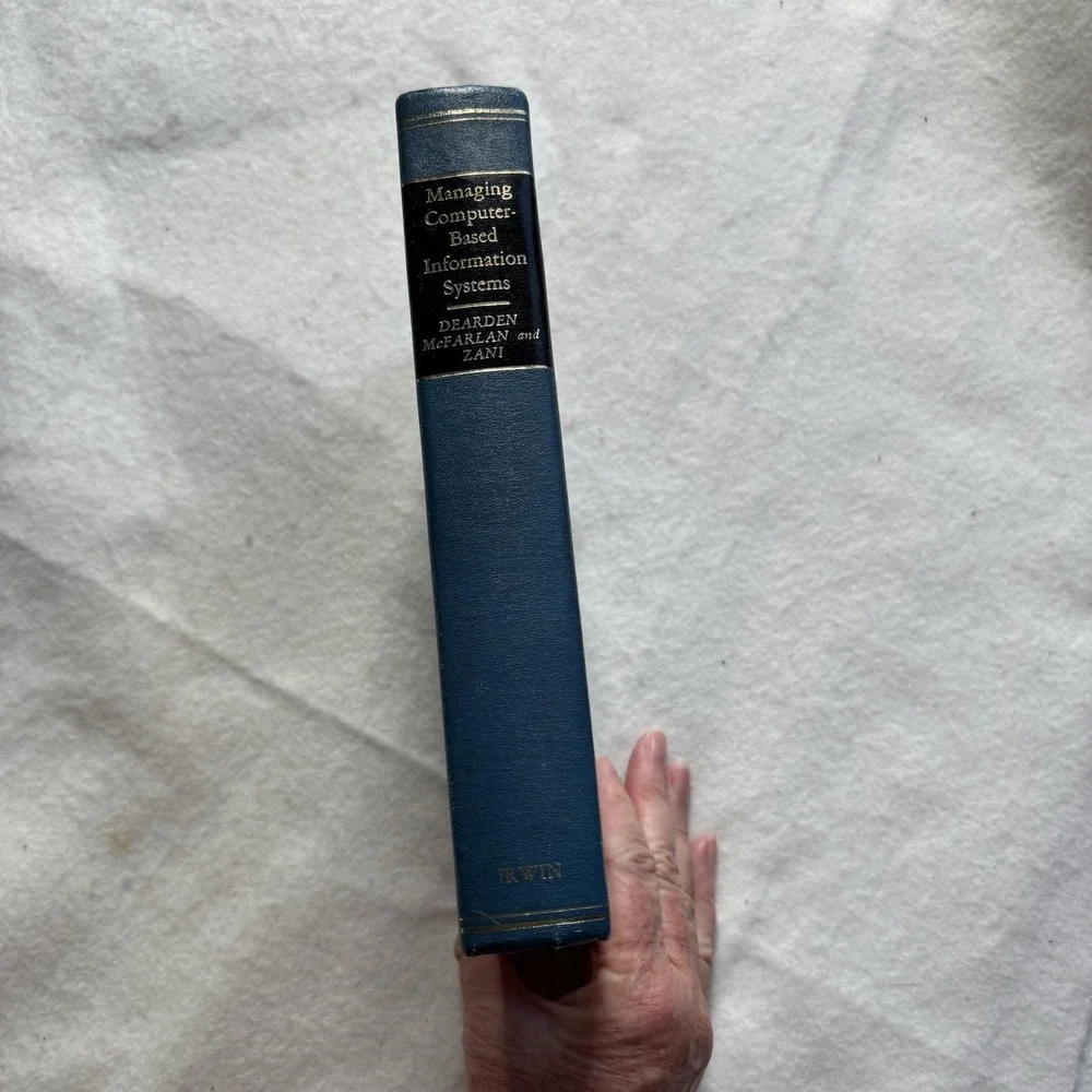 Managing Computer-Based Information Systems Dearden McFarlan Zani 1971 Blue Vtg